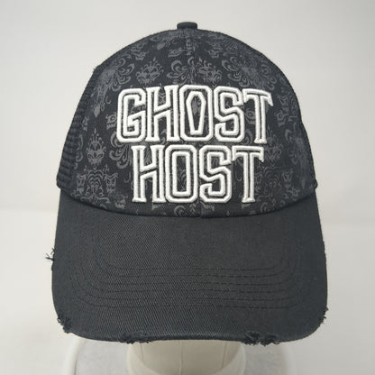 Ghost Host The Haunted Trucker Hat Black One Size Adjustable Mesh Back Disney