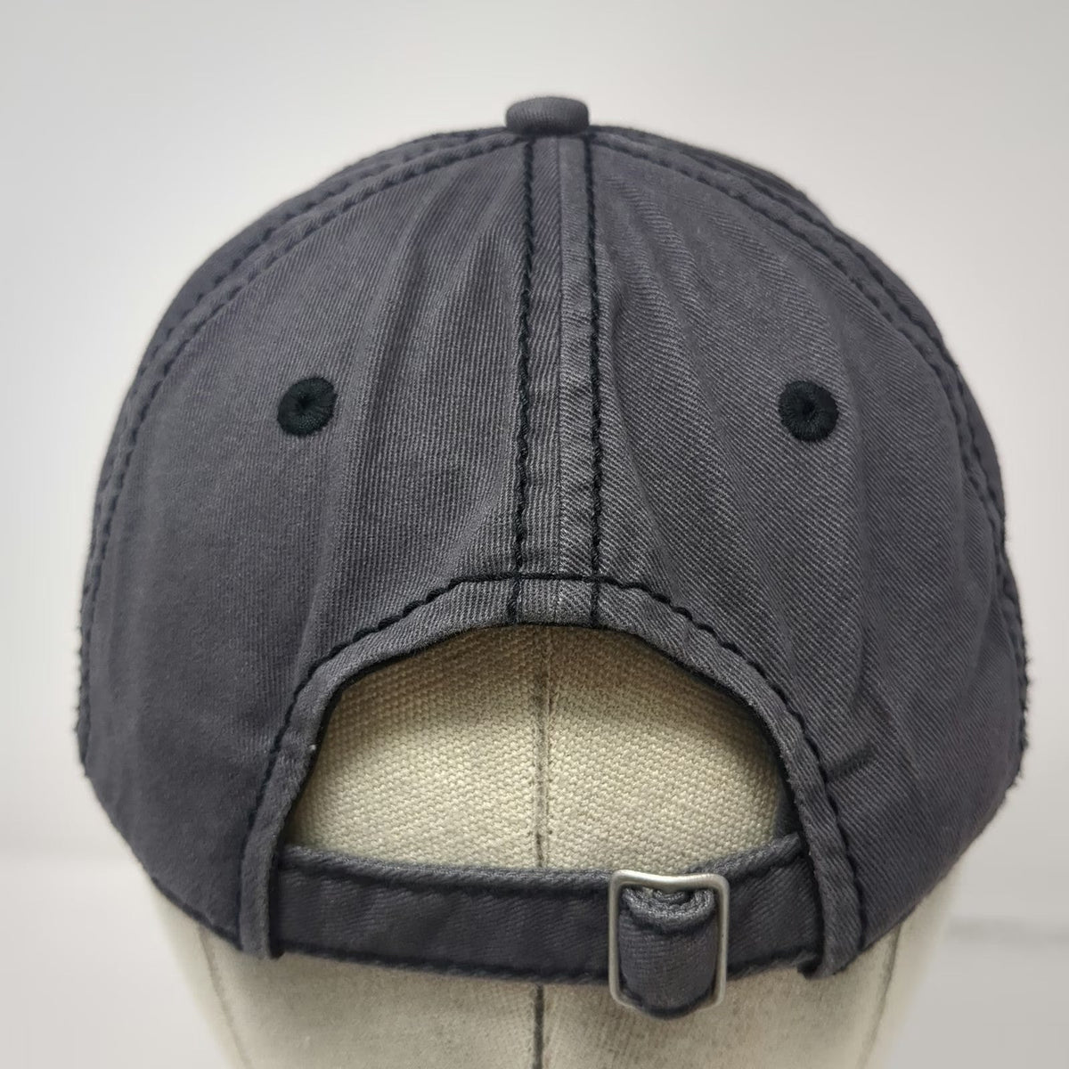 District Baseball Cap Gray One Size QRS Consulting Slideback Cotton 6-Panel Hat