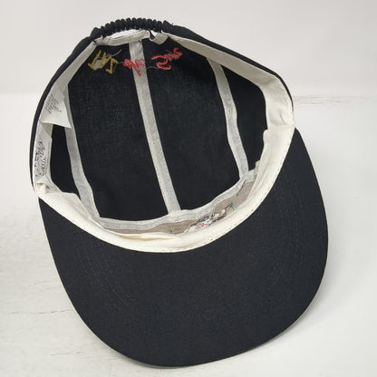 Looney Tunes 5 Panel Hat Black Vintage Taz the Season Christmas Lights Holiday