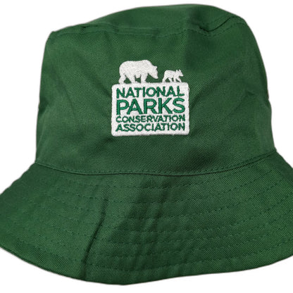 National Parks Conservation Association Bear Green Bucket Hat One Size Patch