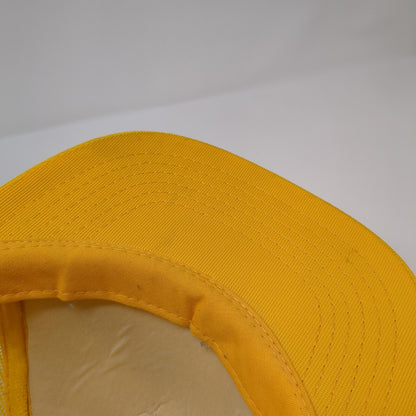 Bone Tech Alumni Snapback Trucker Hat Yellow OS Adjustable Mesh Back YR Headwear