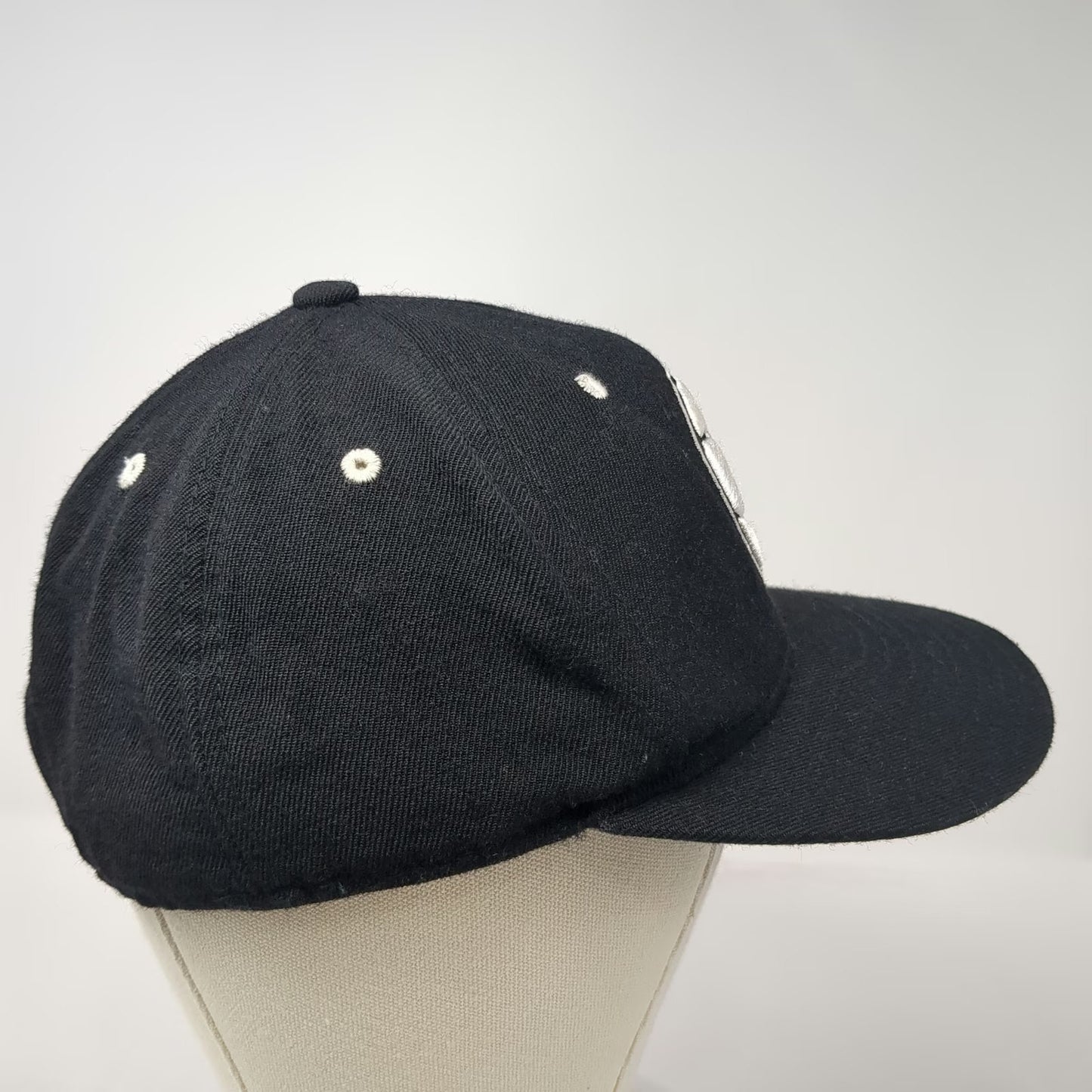 Adidas Brooklyn Nets NBA Baseball Cap Black 7 1/4 100% Wool Fitted Trefoil Hat