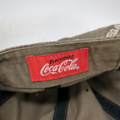Coca-Cola Baseball Cap Brown White One Size Las Vegas Embroidered Hat Slideback