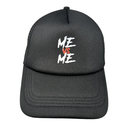 Me Vs Me Snapback Mesh Back Trucker Hat Black One Size Adjustable