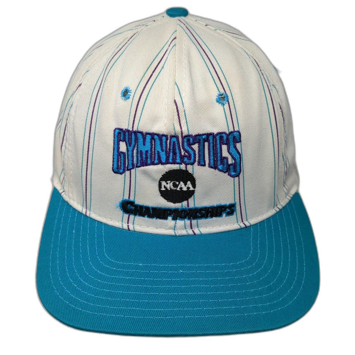 Starter Snapback White Blue Purple One Size NCAA Gymnastics Championships Hat