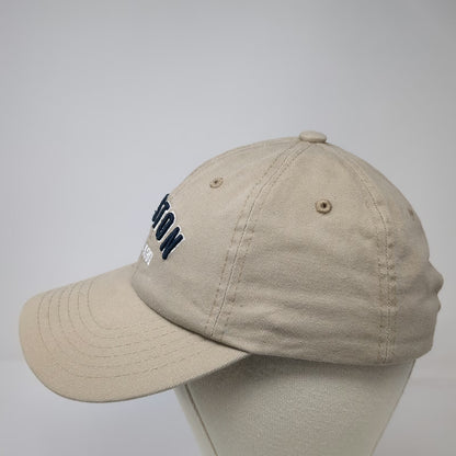 by elidan Baseball Cap Beige One Size Boston Est 1630 Embroidered Cotton Hat
