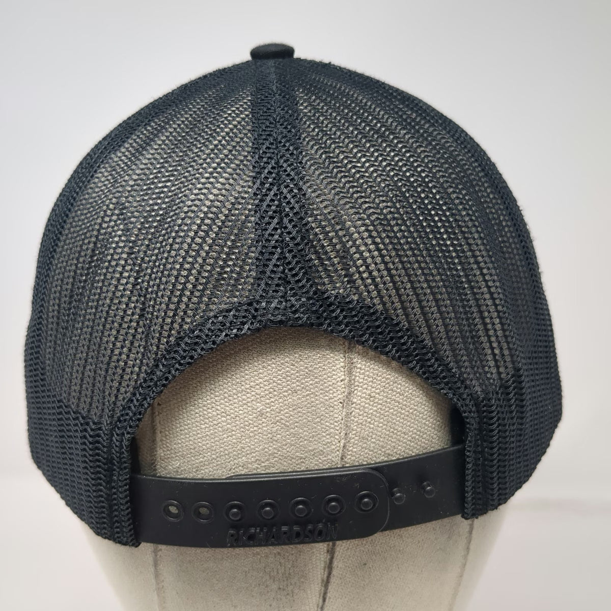 Richardson Trucker Hat Black One Size Old Town Whiskey Society Mesh Curved Brim