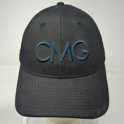 CMG Financial Mortgage Trucker Hat Black OSFM Perforated Snapback Blue Underbrim