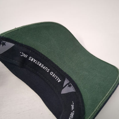 Allied Superstars NCAA Hawaii Rainbow Warriors Visor Black Green One Size Hat