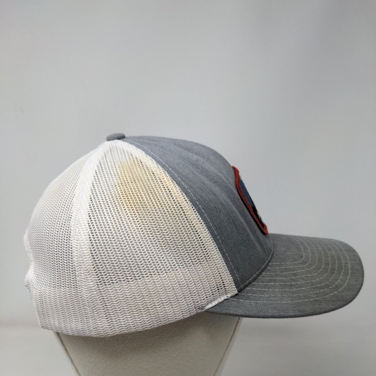 True North Iron Man Patch Snapback Mesh Back Trucker Hat Gray One Size
