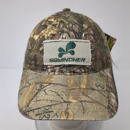 Sqwincher Strapback Trucker Hat Camouflage One Size Adjustable Mesh Back Bretmor