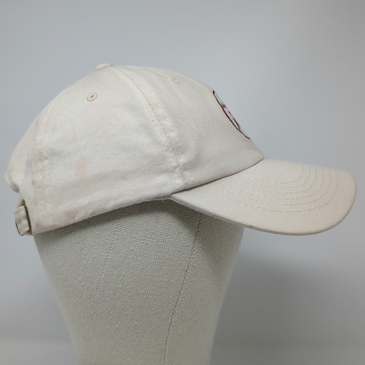 JSHealth 360 Baseball Cap Beige One Size Slideback Hat Embroidered Adjustable