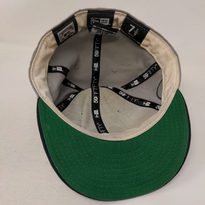 New York Yankees Fitted Hat Gray New Era 59Fifty 7 5/8 Embroidered Logo MLB