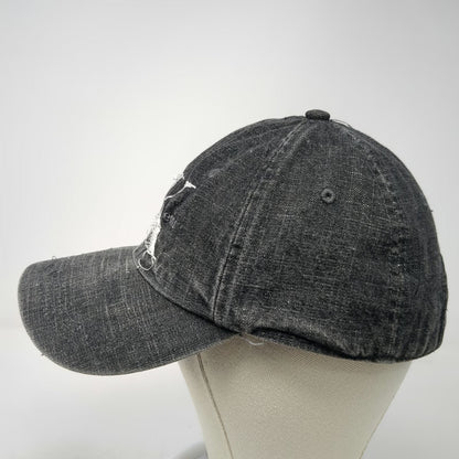 Calvin Klein Jeans Baseball Cap Gray One Size Slideback Denim Embroidered Hat