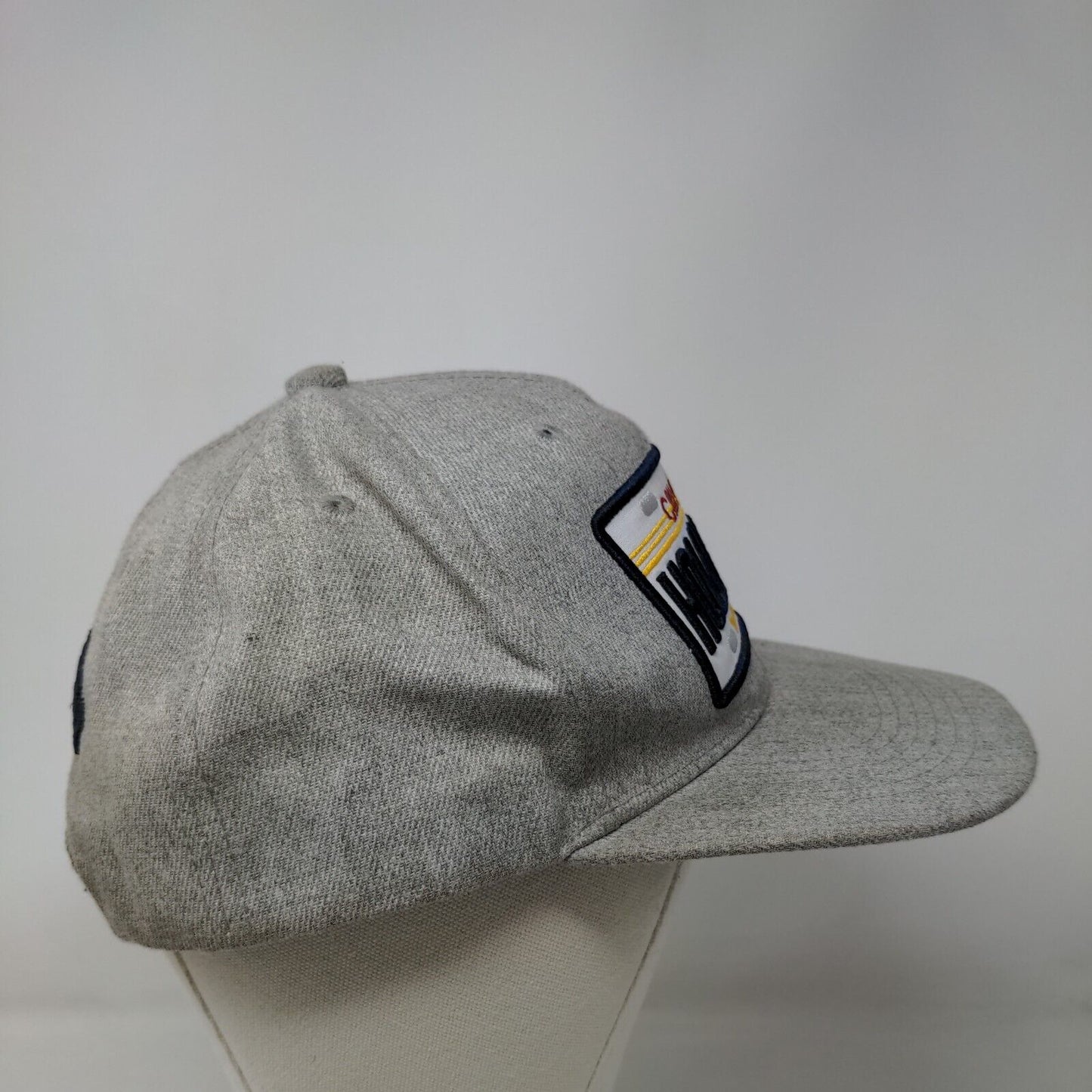 California Hollywood The Golden State License Plate Snapback Hat Gray One Size