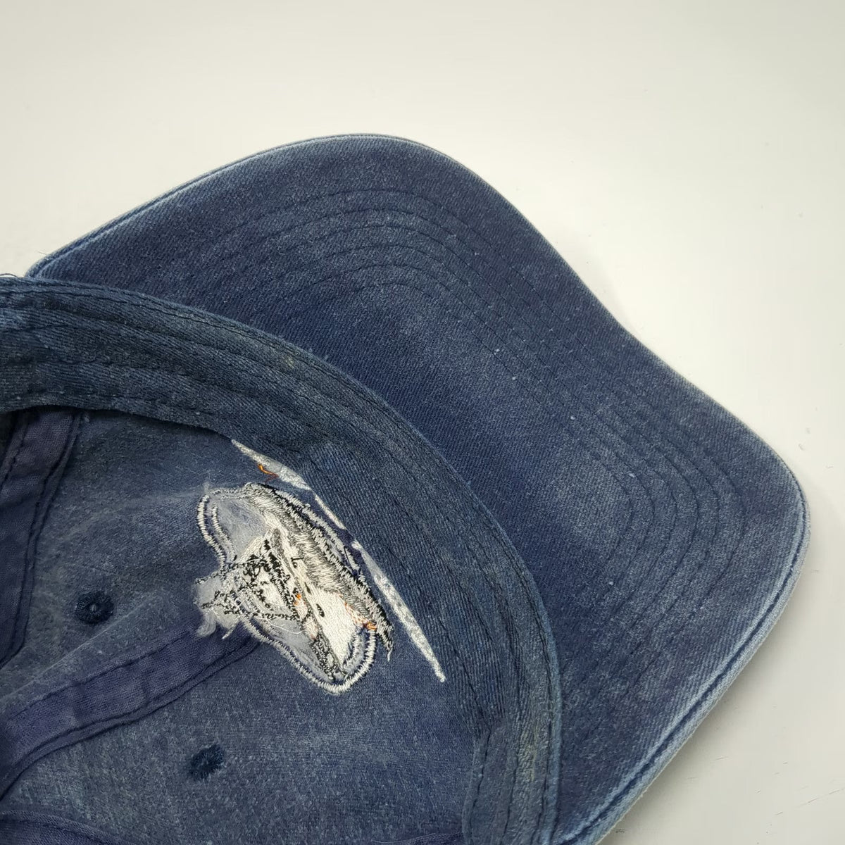 Blue Baseball Cap One Size Florida Keys Fishing Boat Embroidered Adjustable Hat