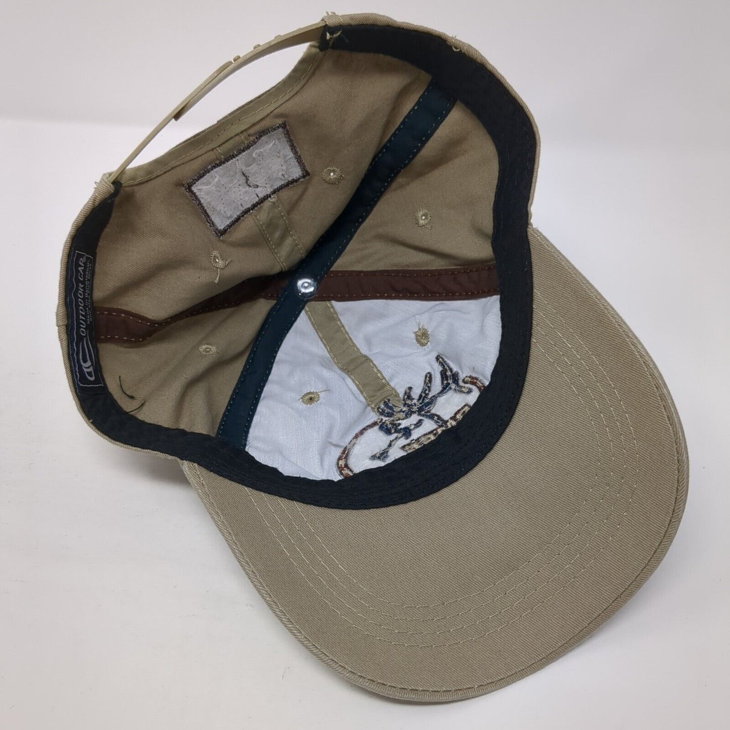RMEF Sponsor USA Flag Snapback Hat Brown One Size Adjustable Outdoor Cap