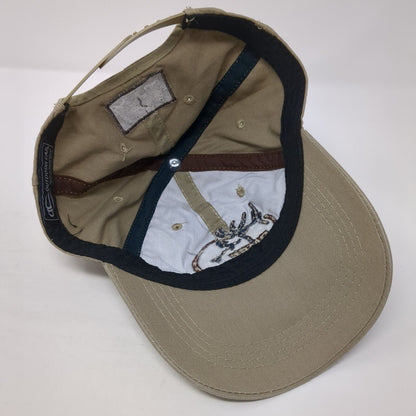 RMEF Sponsor USA Flag Snapback Hat Brown One Size Adjustable Outdoor Cap