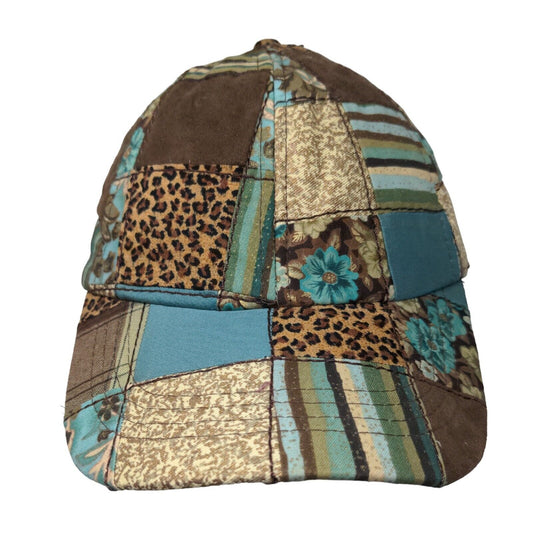 Unbranded Women's Patchwork Leopard Print Slideback Hat Cotton Blend