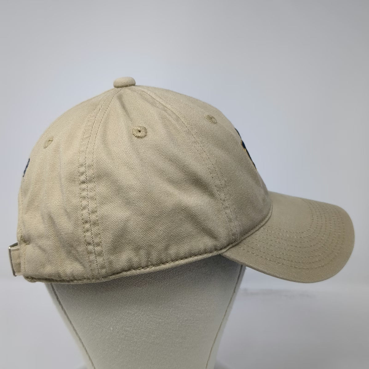 BYU Cougars NCAA Nike Hat Beige Blue Gold OSFM Underbrim Slideback Embroidered