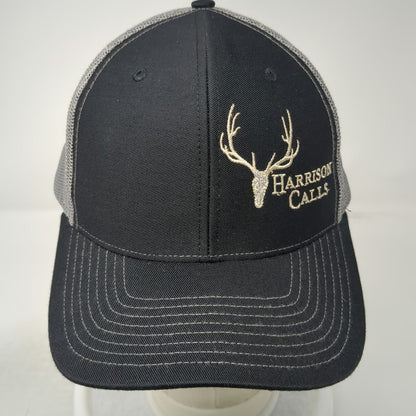 Richardson Trucker Hat Black One Size Mesh Back Snapback Harrison Calls Logo