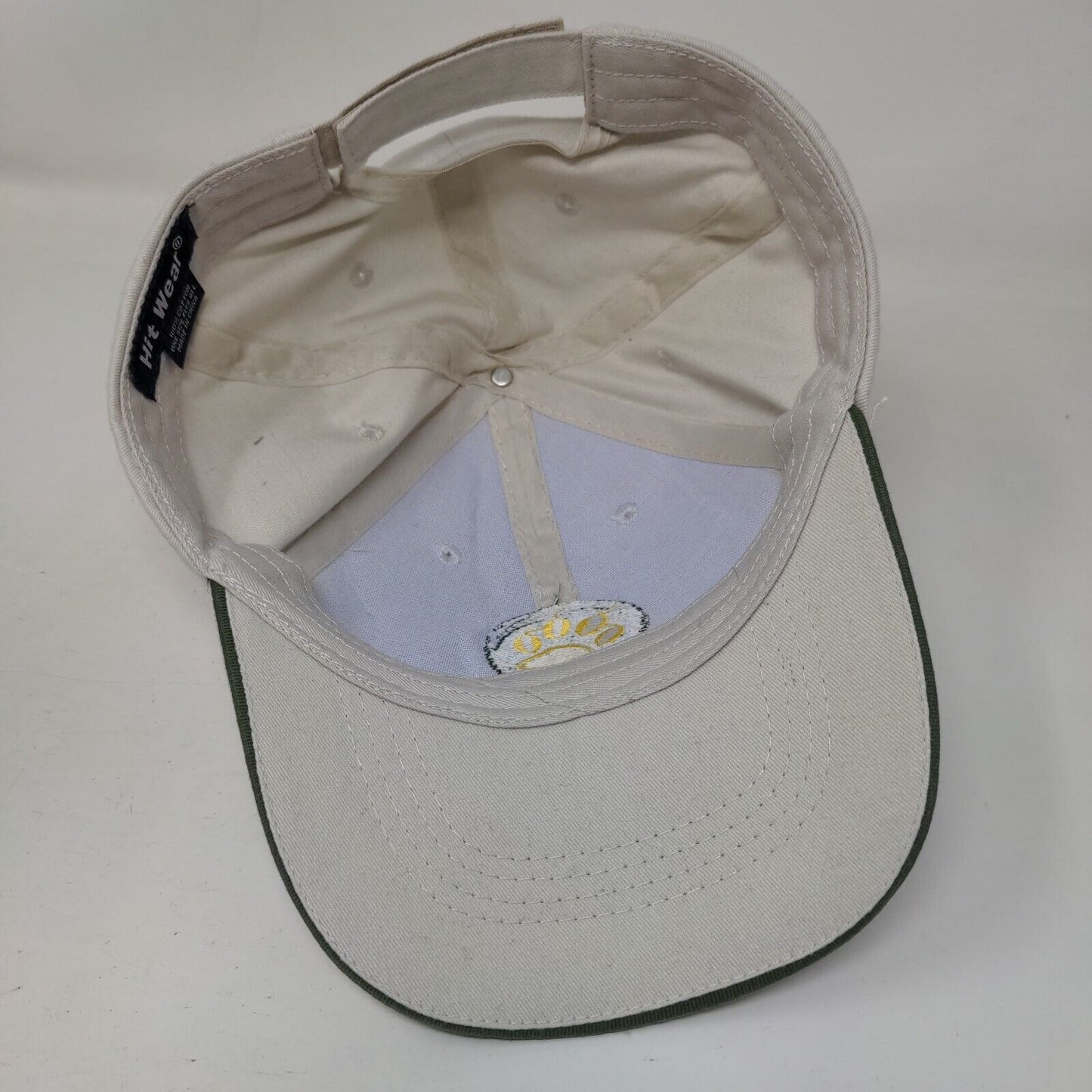 Paw Strapback Hat Tan OSFA Adjustable Embroidered 6 Panel Hit Wear
