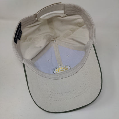 Paw Strapback Hat Tan OSFA Adjustable Embroidered 6 Panel Hit Wear