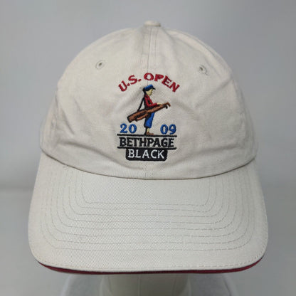 2009 US Open Bethpage Black Slideback Hat Tan One Size USGA Member