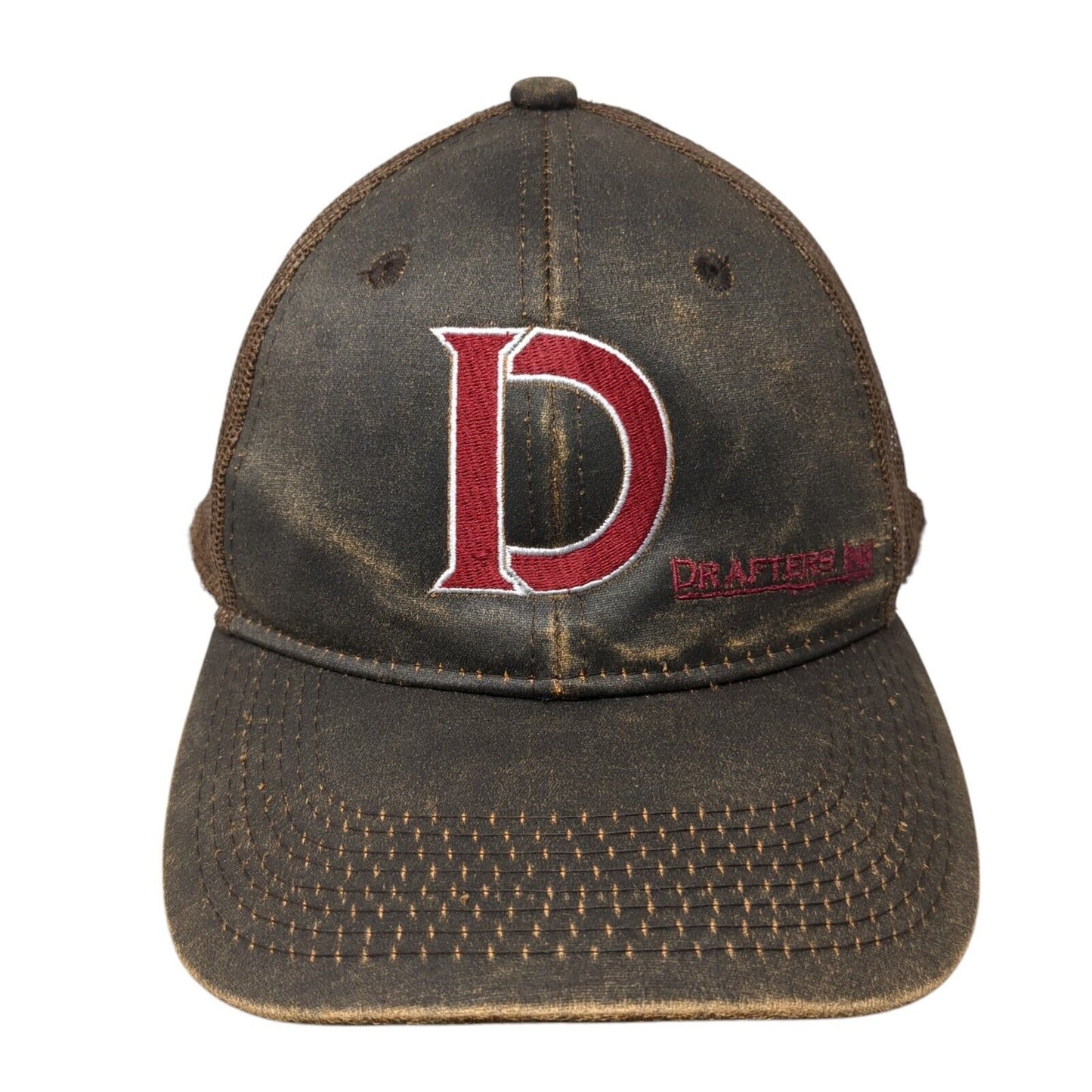 Drafters Ink Slideback Trucker Hat Brown One Size Mesh Back The Game