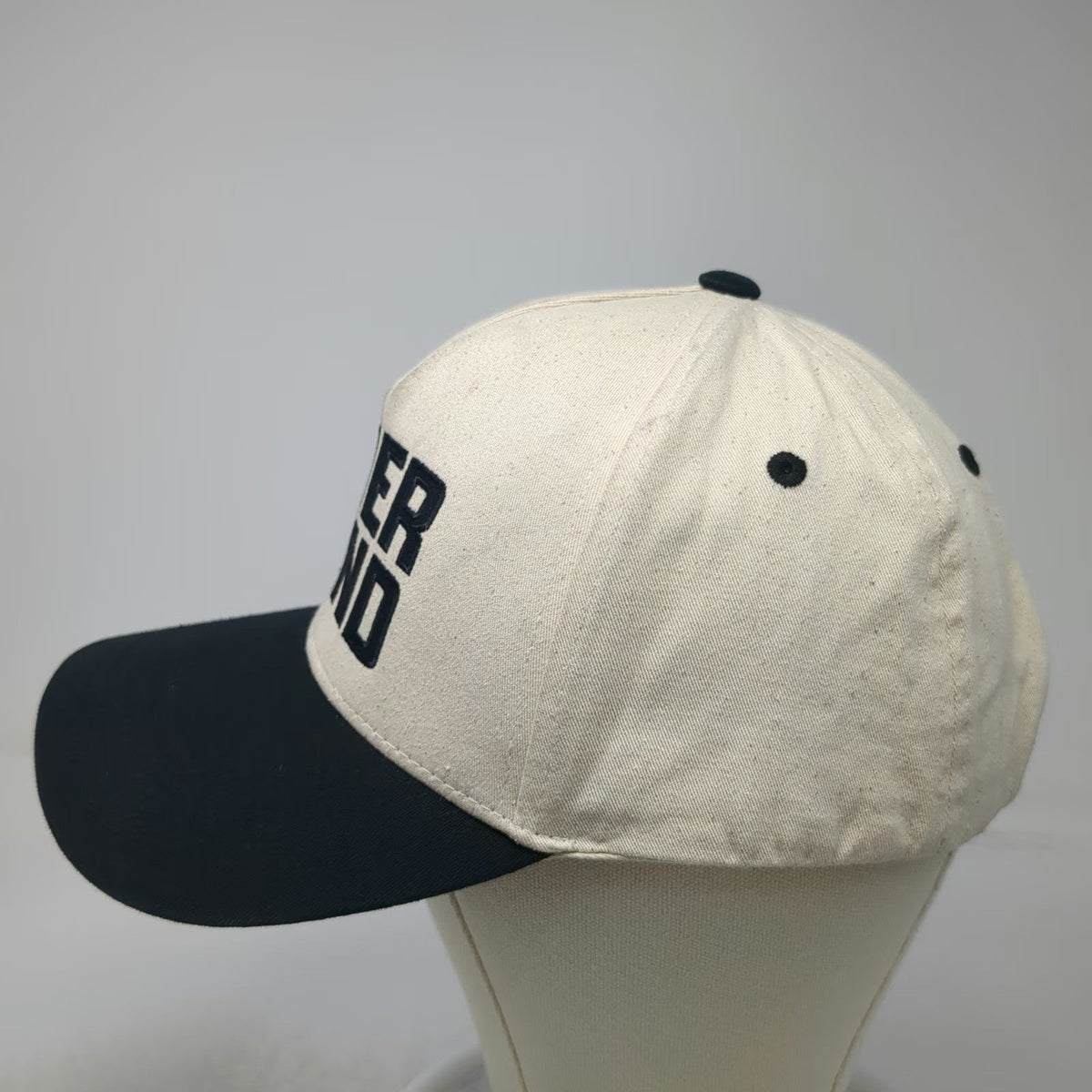 Direct Caps 5 Panel Beige Black One Size OVER LAND Mountain Snapback Cotton hat