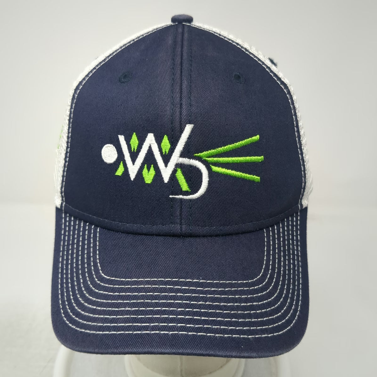 Ouray Trucker Hat Blue One Size Woolly Buggers Fly Fishing Mesh Snapback Cap