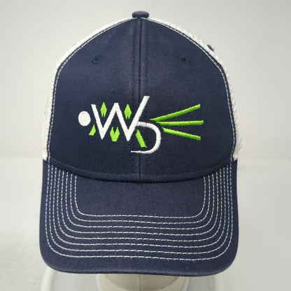 Ouray Trucker Hat Blue One Size Woolly Buggers Fly Fishing Mesh Snapback Cap