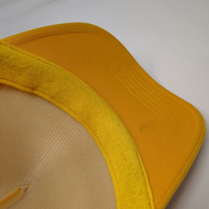 Otto Trucker Hat Yellow OSFM June Lake Brewing JLB Mesh Back Snapback Foam Front