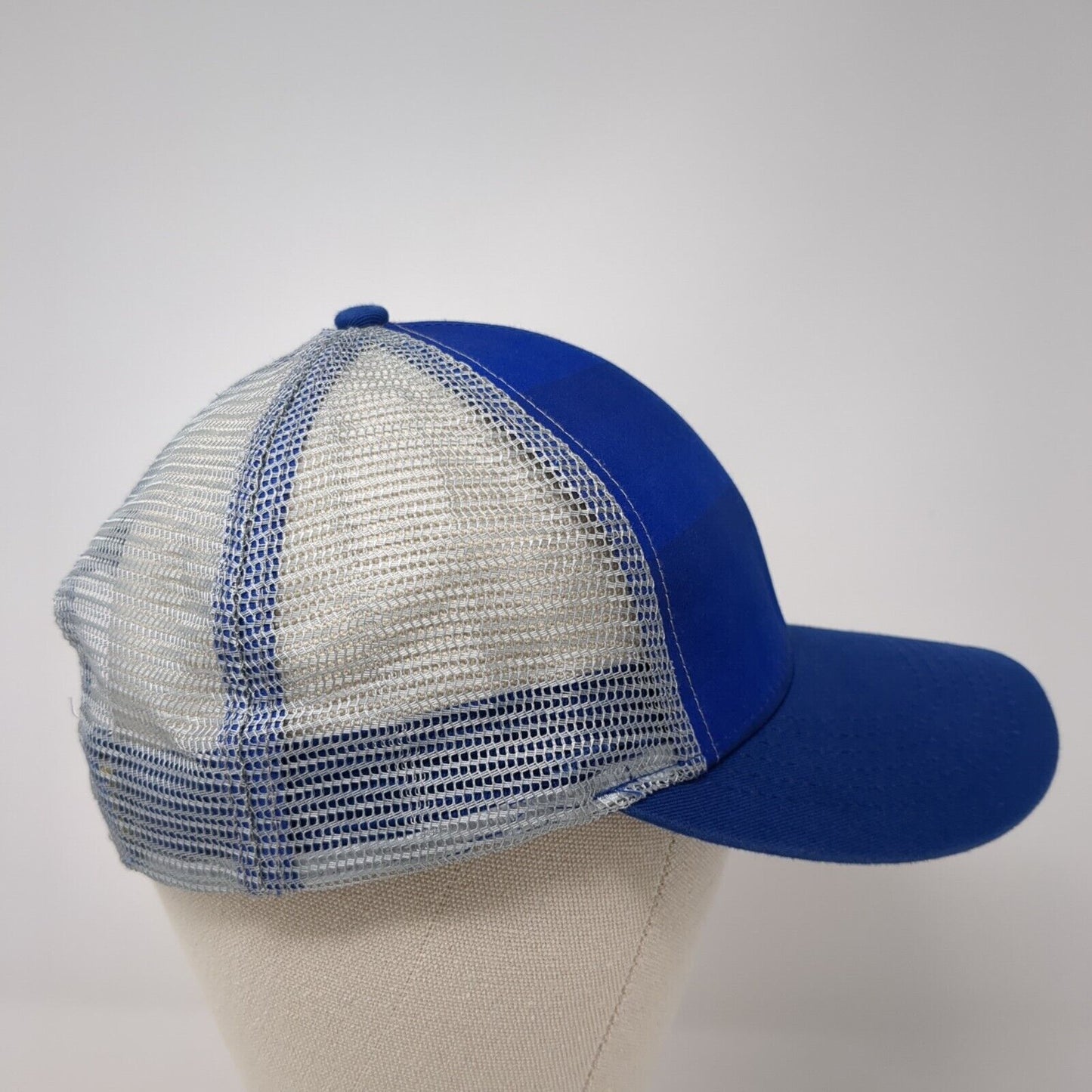 Bud Light Snapback Trucker Hat Blue One Size Adjustable Mesh Back 6 Panel