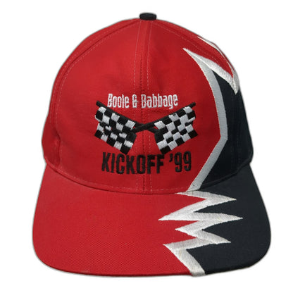 Kati Baseball Cap Red Black One Size Boole Babbage Kickoff 99 Checkered Flag Hat