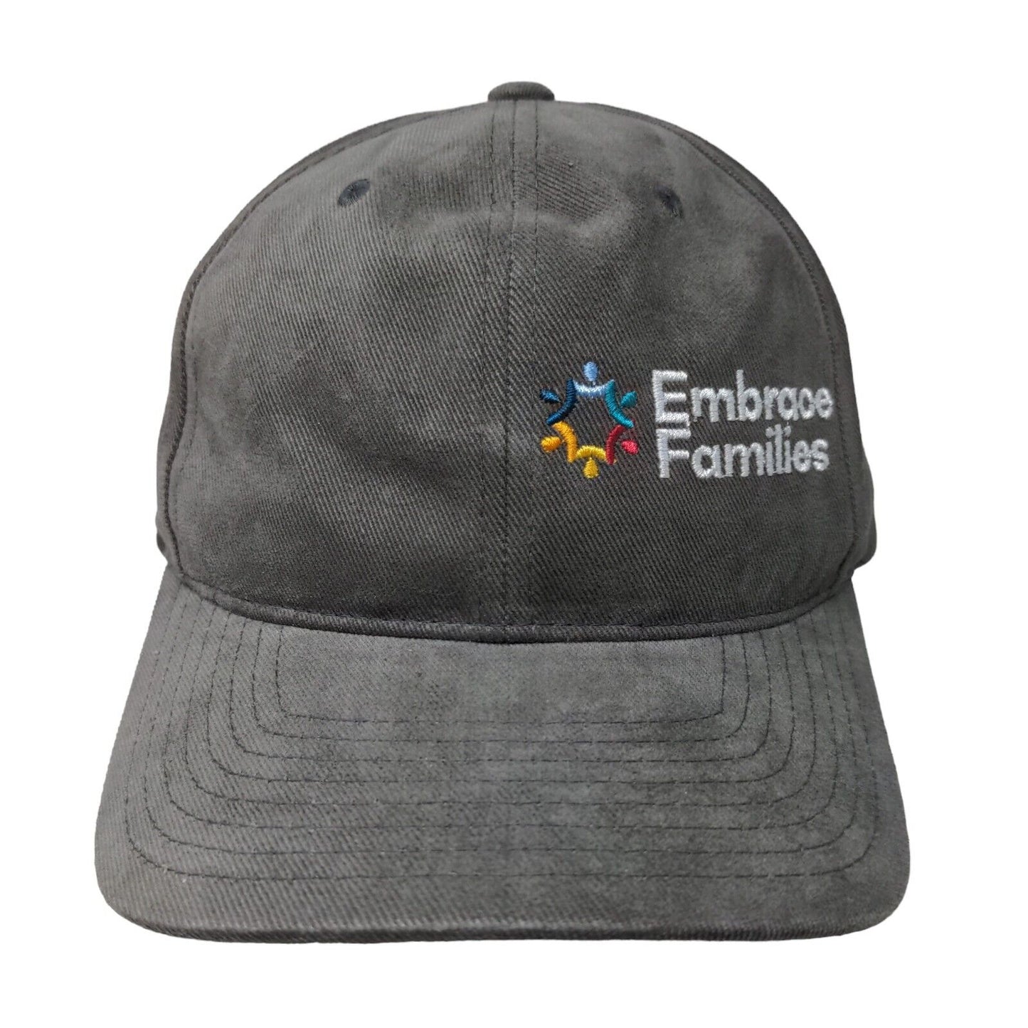 Embrace Families Strapback Hat Gray One Size Embroidered Yupoong