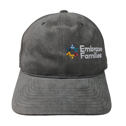 Embrace Families Strapback Hat Gray One Size Embroidered Yupoong