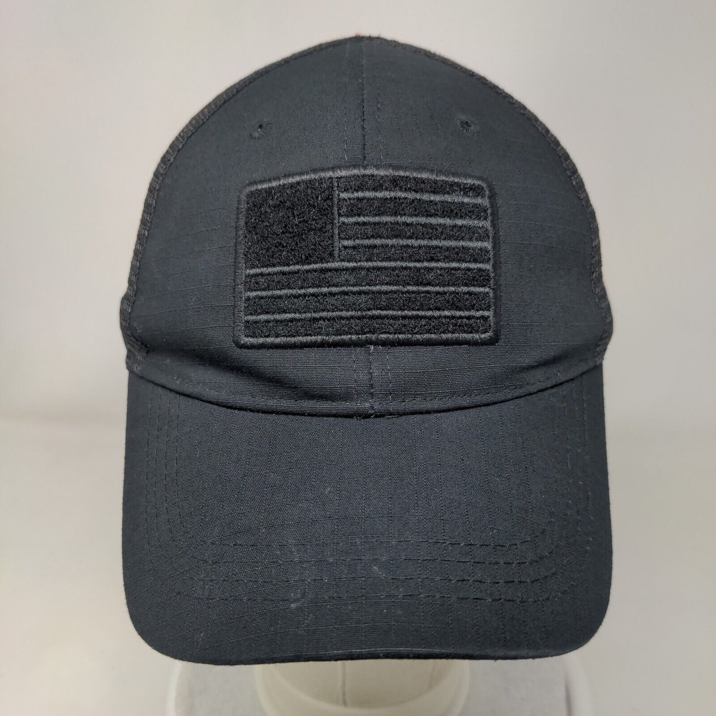American Flag Snapback Trucker Hat Black OS Mesh Patriotic Highland Tactical