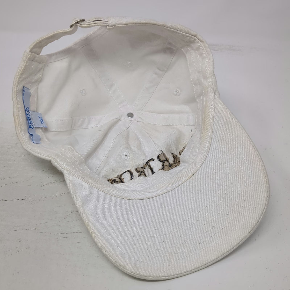 Port & Company Baseball Cap White One Size Bartron Real Estate Group Cotton Hat