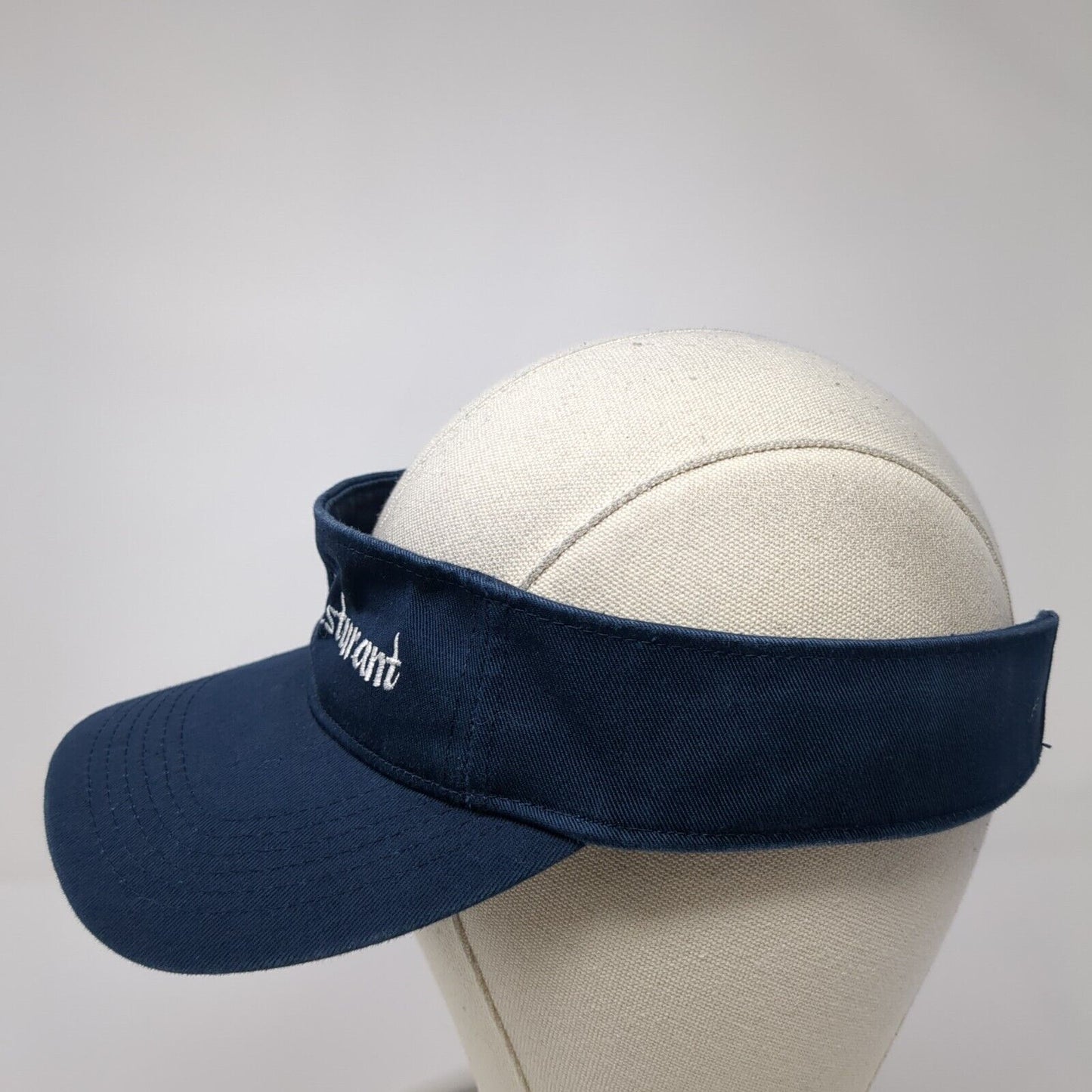 Steve's Resturant Strapback Sun Visor Hat Blue One Size Adjustable Big X