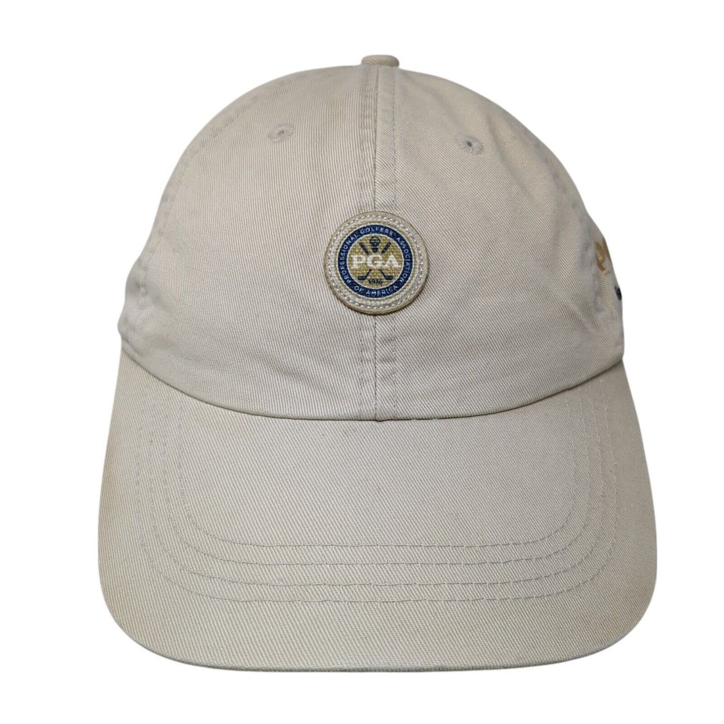 PGA Professional Golfers Association of America Strapback Hat Beige OS Ahead