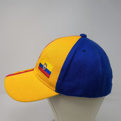 Baseball Cap Blue Red Yellow One Size Ecuador Embroidery Strapback Flag Hat