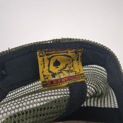 USA Flag Trucker Hat Multicolor One Size Adjustable Mesh Back Rouge American