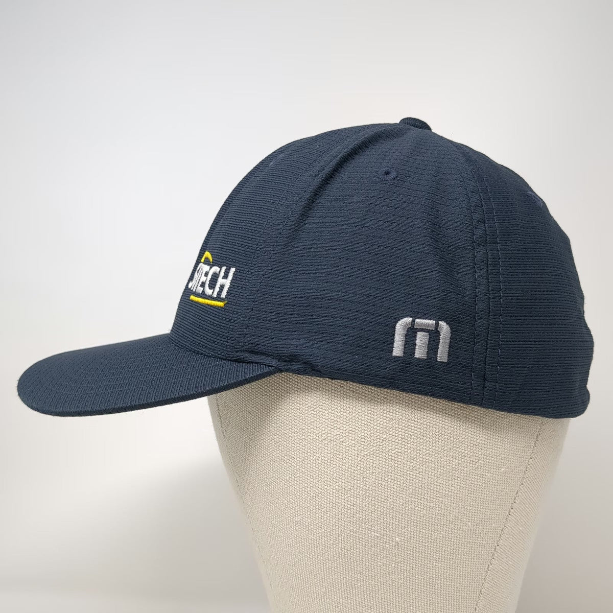 TravisMathew Baseball Cap Blue XL SITECH Construction Technology Fitted Hat