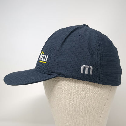 TravisMathew Baseball Cap Blue XL SITECH Construction Technology Fitted Hat