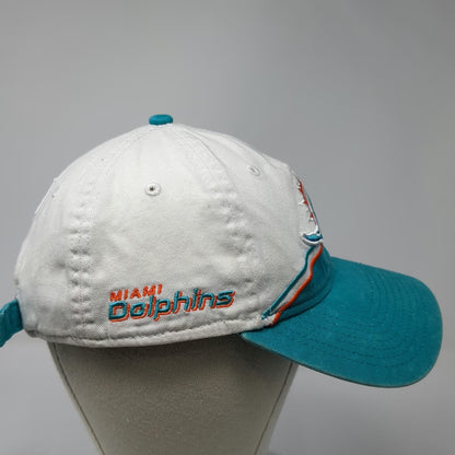 Miami Dolphins NFL New Era Hat White Blue Orange One Size Slideback 9TWENTY