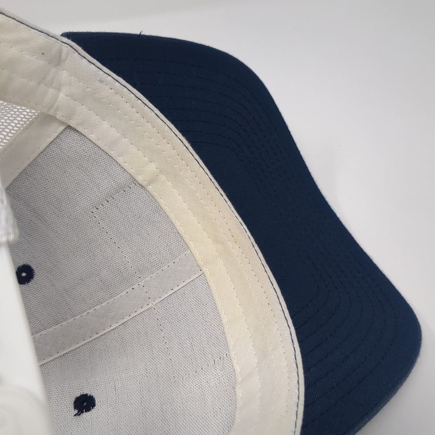 Rural Cloth Patch Snapback Mesh Back Trucker Hat Blue One Size Yupoong