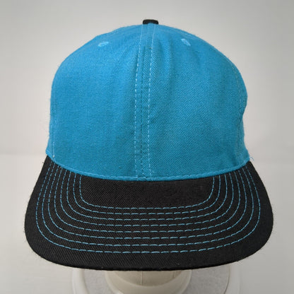 Twin City Knitting Fitted Baseball Cap Blue 7 3/8 Lightweight Colorblock Blank
