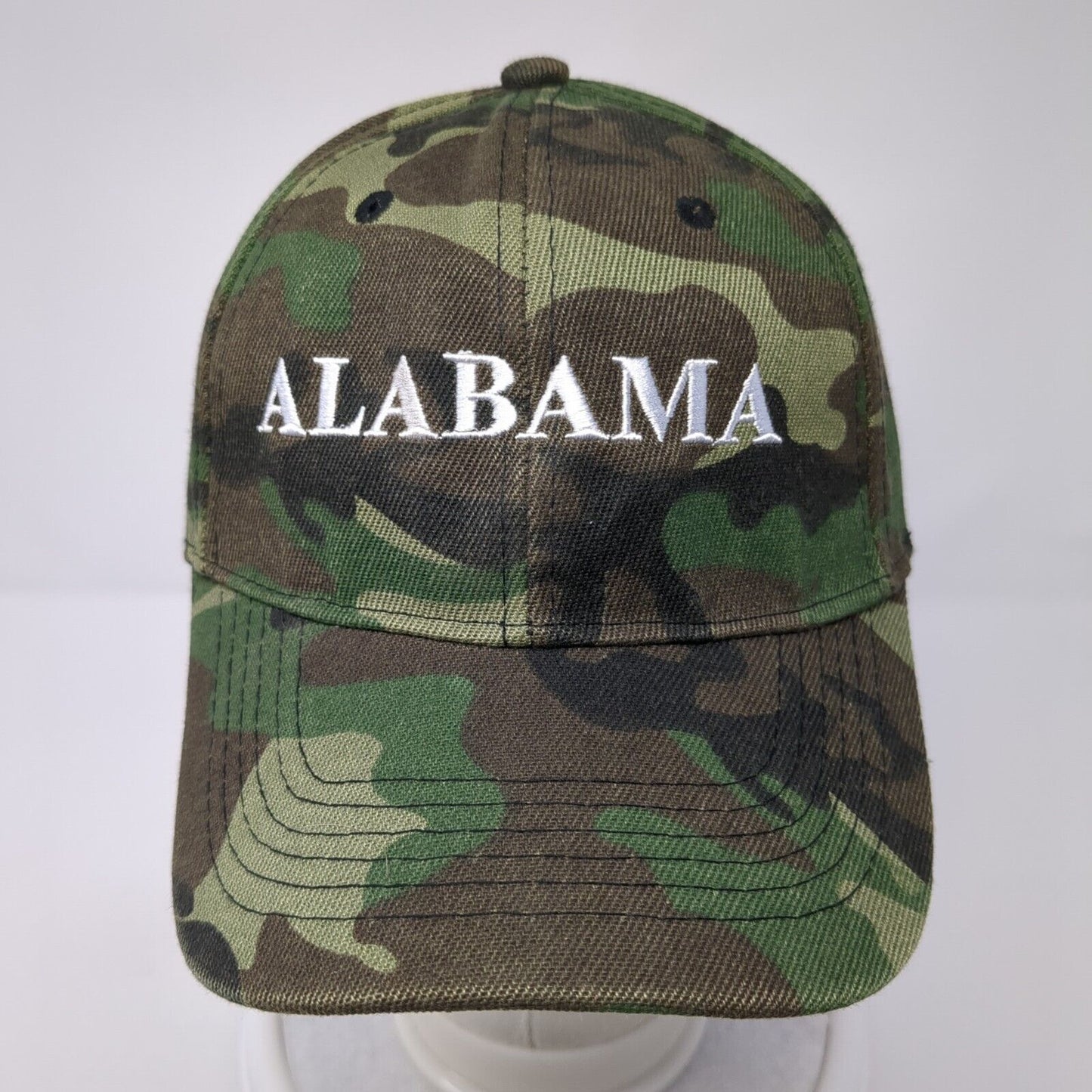 Alabama Strapback Hat Camouflage One Size Adjustable Embroidered