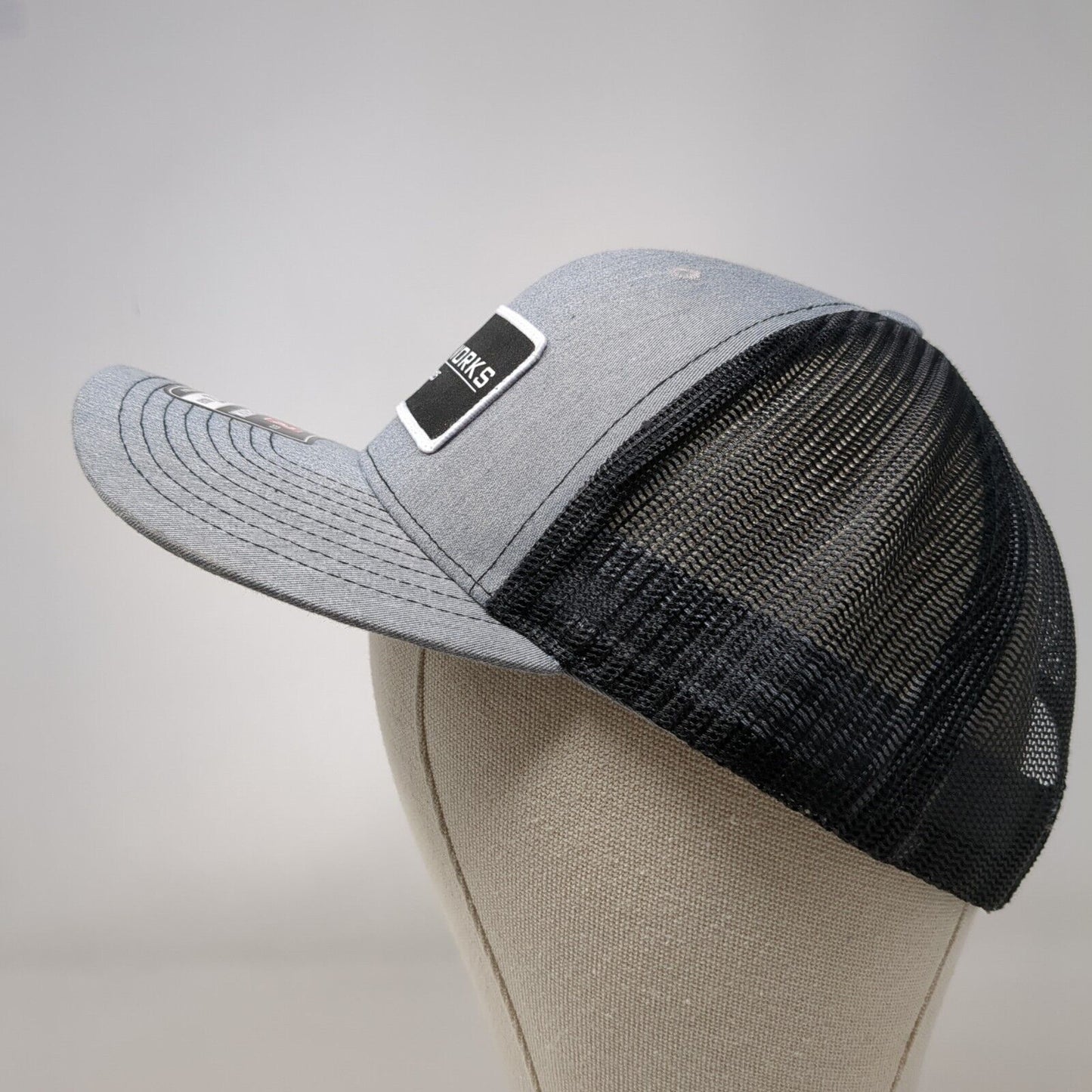 Gradeworks Est. 2005 Snapback 112 Trucker Hat Gray OS Mesh Back Richardson